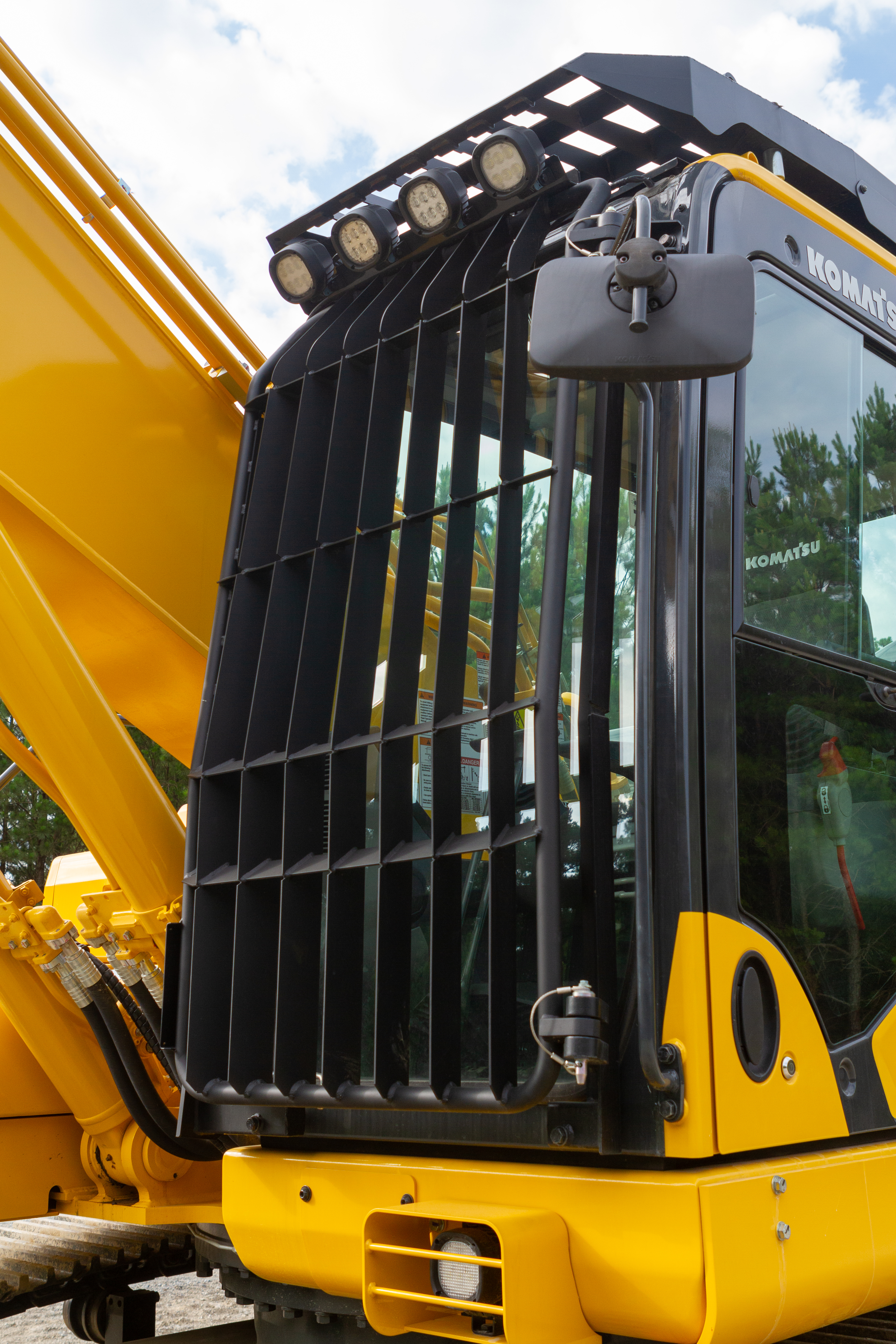 Front, top window guards