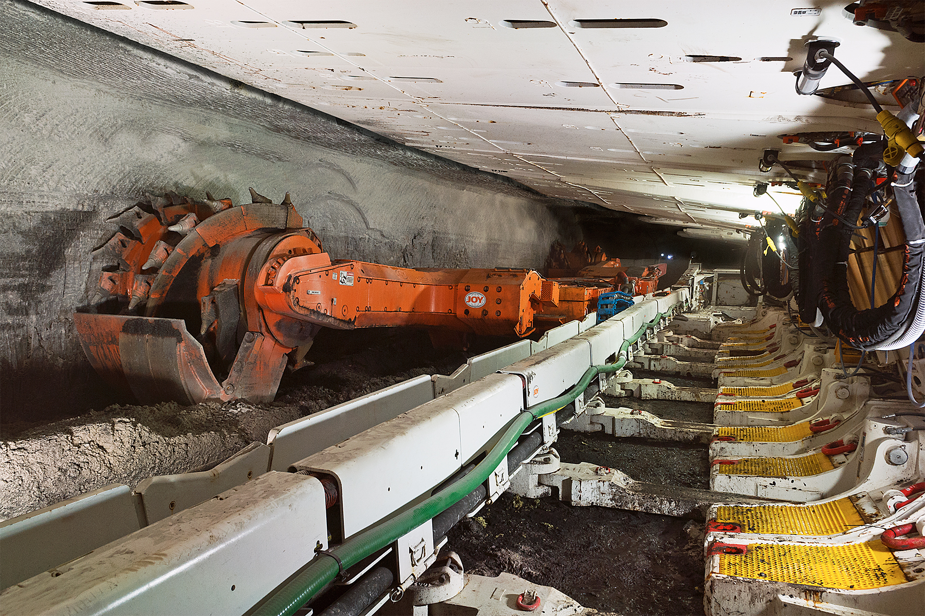 7LS1D, 7LS, shearer, LWS, longwall system, all Joy longwall system, underground, coal, Arch Coal, Leer Mine, 2013, WV, West Virginia, USA, northeastern region