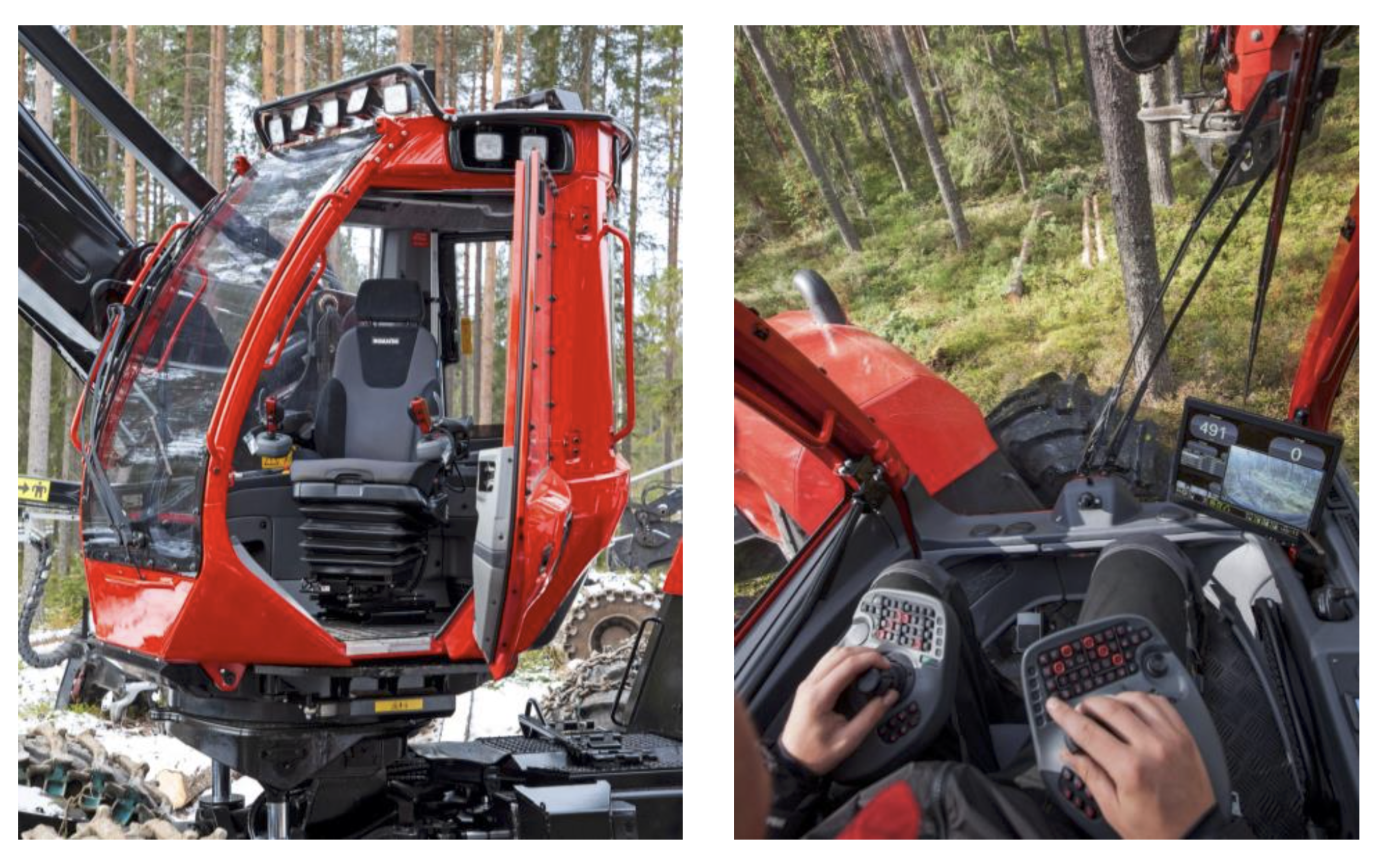 Modern, large, spacious cab