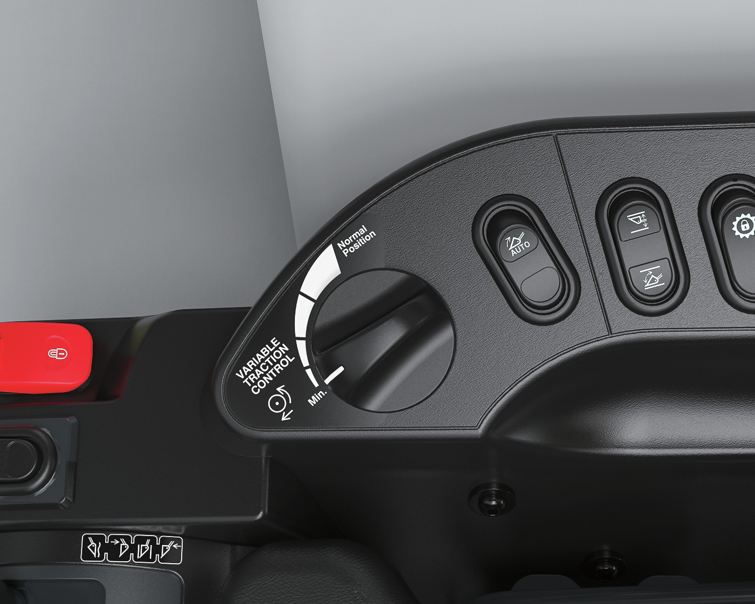 Stay in control in rough terrain