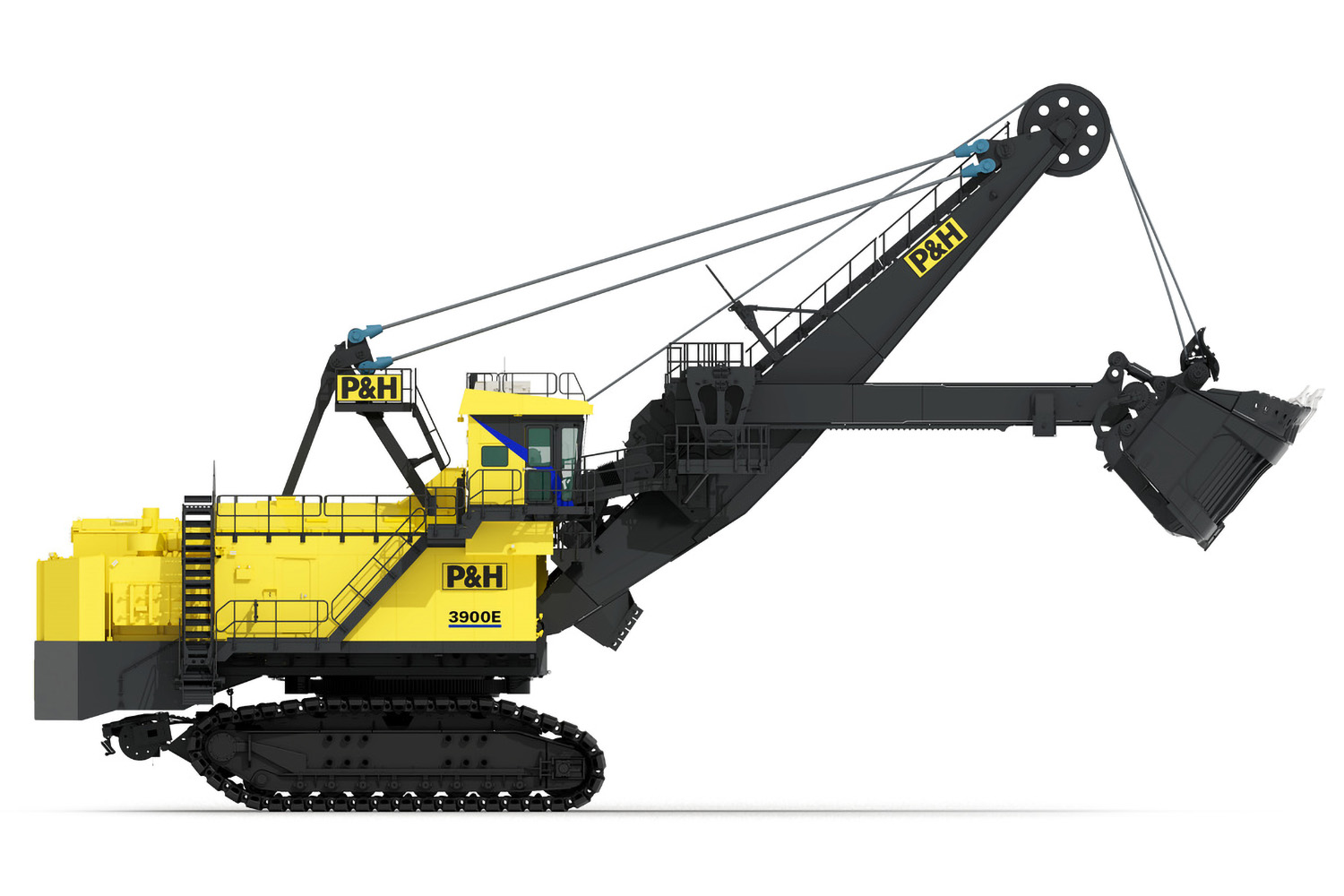 Electric rope shovels