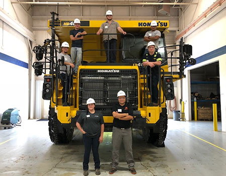 OSUIT’s Komatsu Advanced Career Training Program students