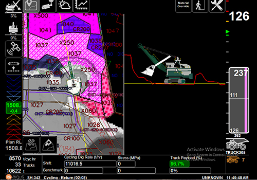 Pegasys dragline monitoring